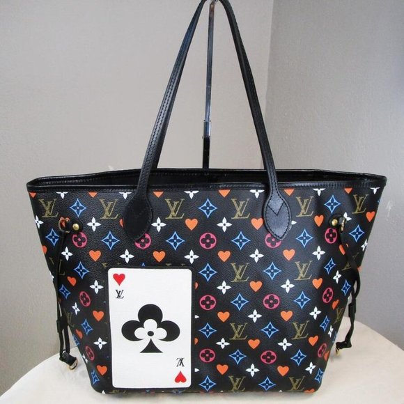 LOUIS VUITTON LTD EDITION NEVERFULL MONOGRAM GAME ON W/POUCH-100% AUTHENTIC - Picture 2 of 16